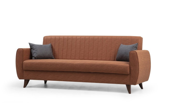 Atelier Del Sofa Sofá Cama de 3 Plazas Rojo Teja Atelier Del Sofa Sofá Cama de 3 Plazas Rojo Teja